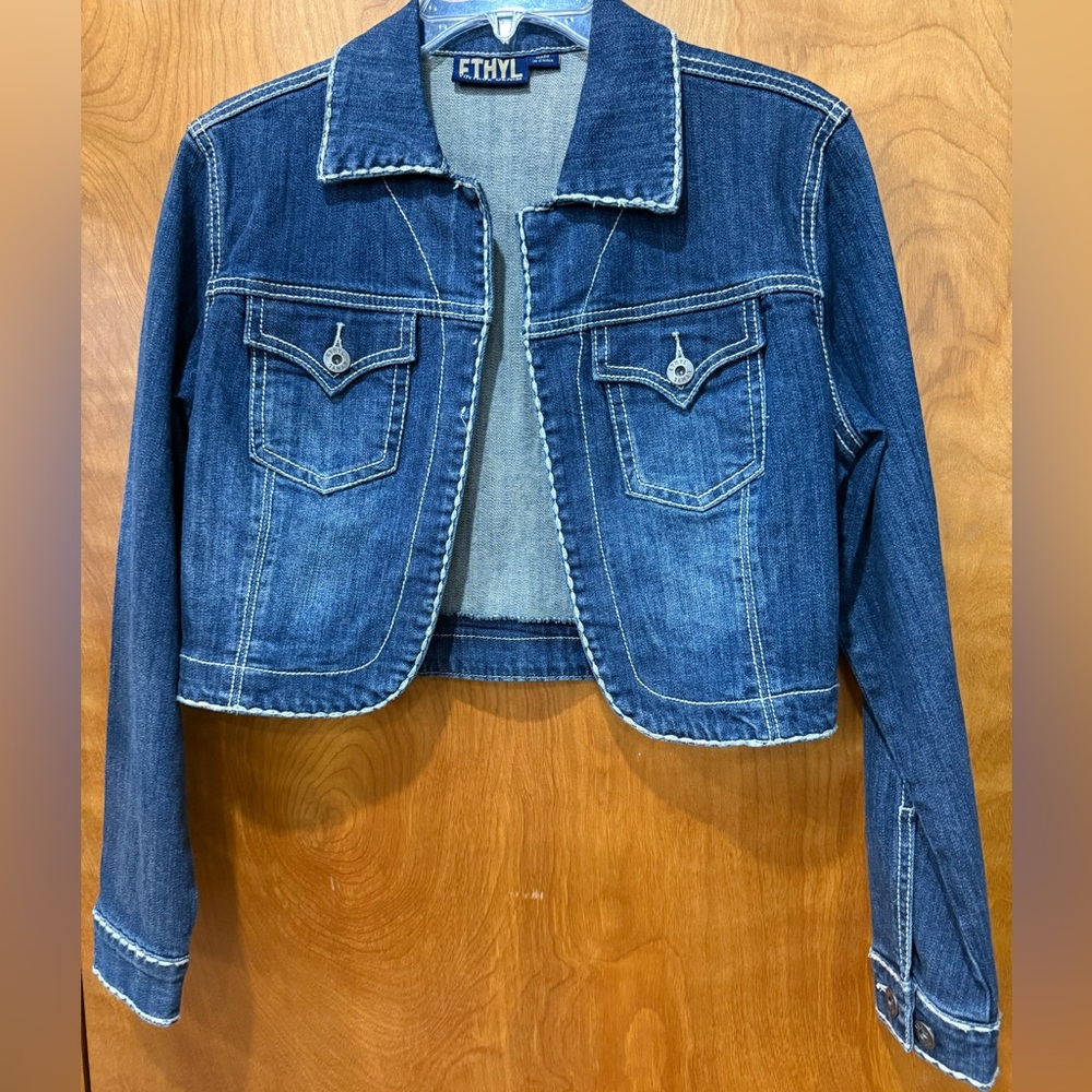 Ethyl Blue Denim Jacket • size small